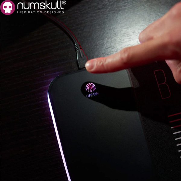 Numskull DC Comics Batman Wireless Charger and Oversized RGB Gaming Mat